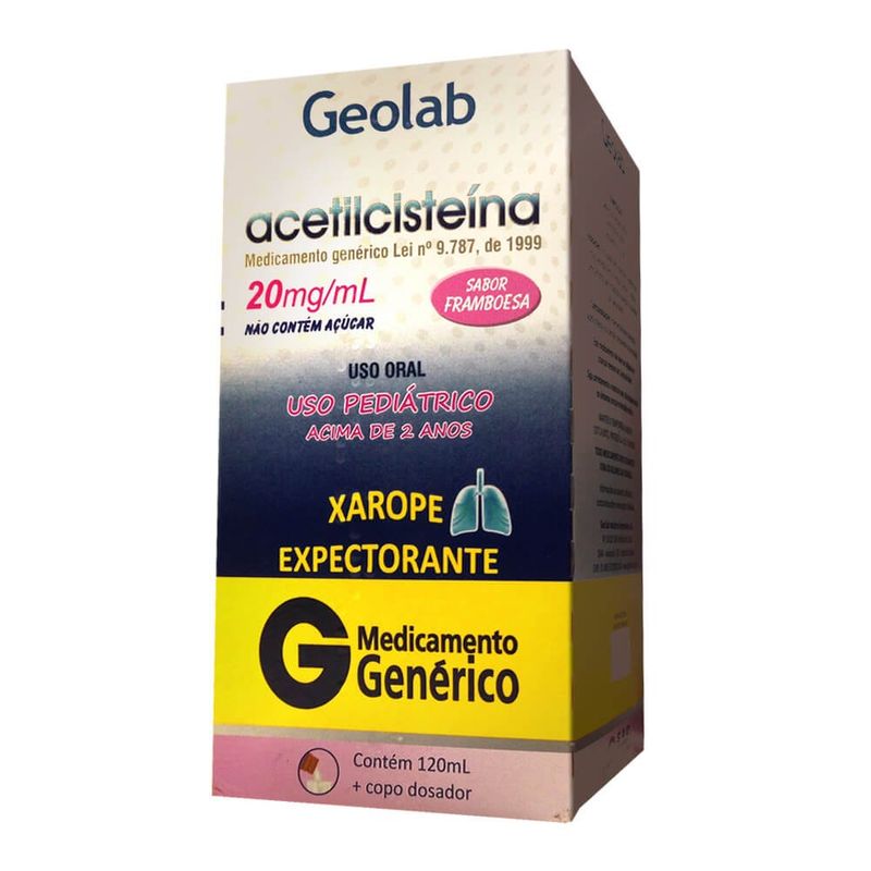 Acetilcisteína Xarope Infantil 120ml - Geolab