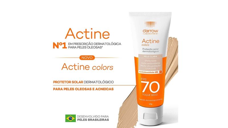 Actine-Protetor-Solar-Rosto-FPS70-Colors-Pele-Clara-40g