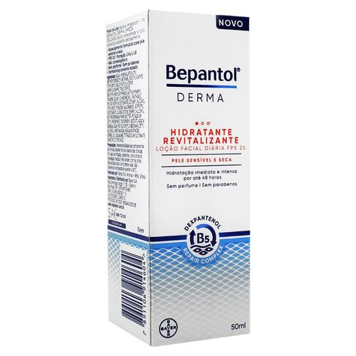 Bepantol Derma Loção Facial Diária Revitalizante FPS25 Frasco 50ml