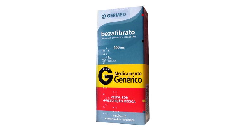 Bezafibrato-200mg-Germed-Generico-Caixa-20-Comprimidos-Revestidos