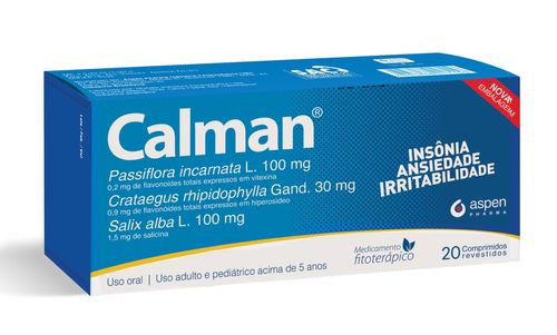 Calman Caixa 20 Comprimidos Revestidos