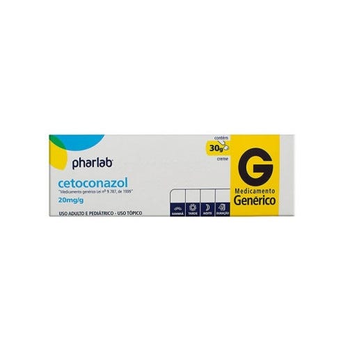 Cetoconazol 20mg/g Pharlab Genérico Creme Dermatológico 30g
