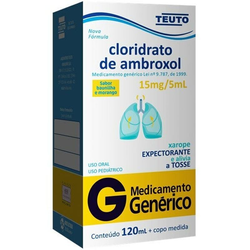 Cloridrato de Ambroxol 3mg/ml Teuto Genérico Xarope Infantil