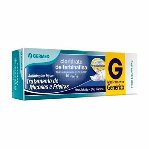 Cloridrato de Terbinafina 10mg/g Germed Genérico Creme Dermatológico 20g