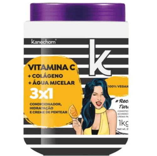 Creme de Tratamento Kanechom Vitamina C 3 em 1 Pote 1kg