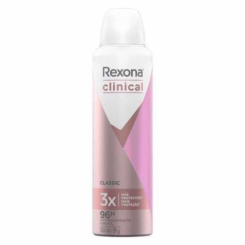 Desodorante Rexona Aerossol Feminino Clinical Classic 91g