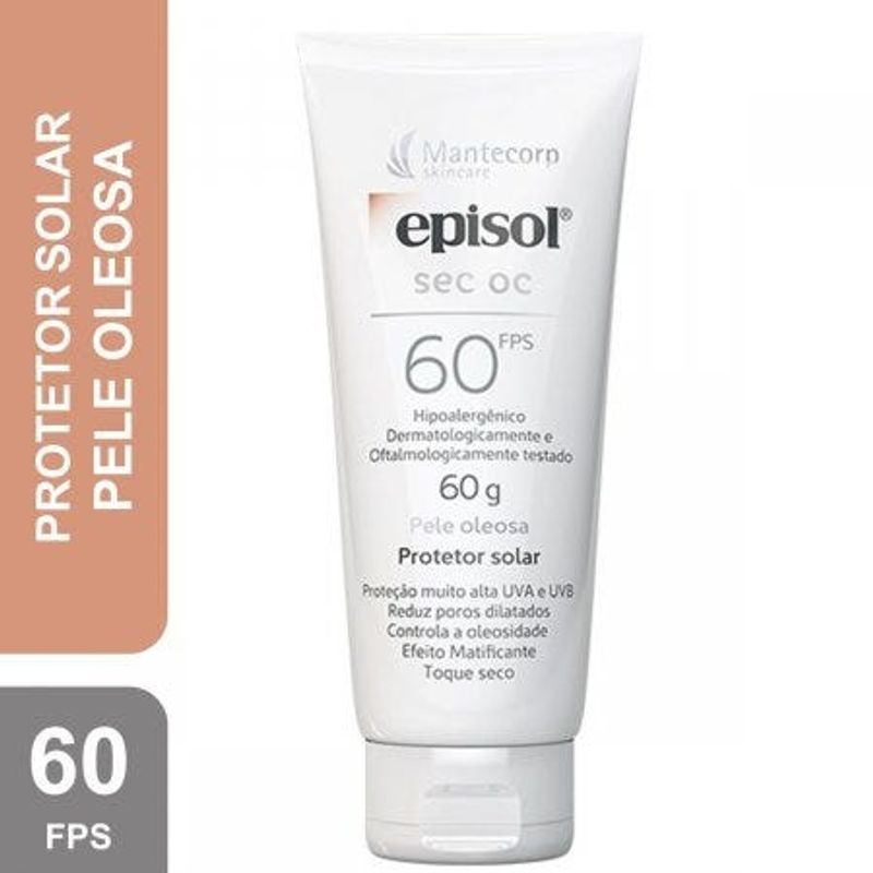 Episol-Protetor-Solar-Rosto-FPS60-Sec-Pele-Oleosa-60g