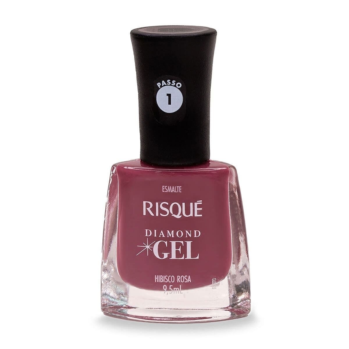 Esmalte Risqué Diamond Gel Hibisco Rosa 9 5ml Farma Conde