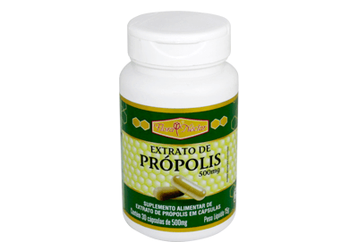 Extrato de Própolis 500mg Flora Nectar Caixa 30 Cápsulas