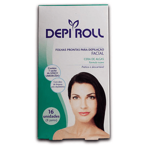 Folhas para Depilação Depi Roll Facial Algas 8 Unidades