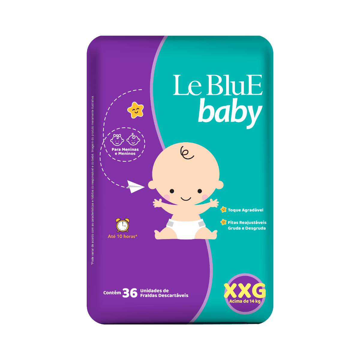 Lulublu - FF Xadrez Baby Azul