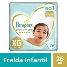 Fralda Pampers Premium Care XG 26 Unidades - Farma Conde