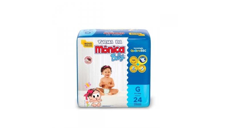 Fralda-Turma-da-Monica-Baby-G-24-Unidades