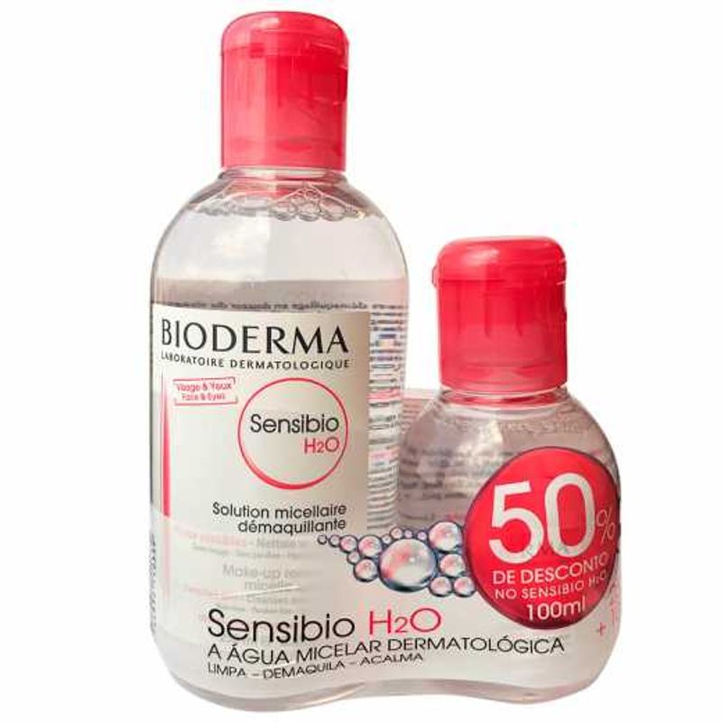 Kit-Bioderma-Sensibio-Agua-Micelar-H2O-Demaquilante-Frasco-250ml---Frasco-100ml