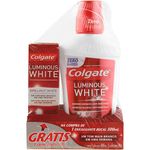 Kit-Enxaguatorio-Bucal-Colgate-Luminous-White-500ml---Creme-Dental-70g