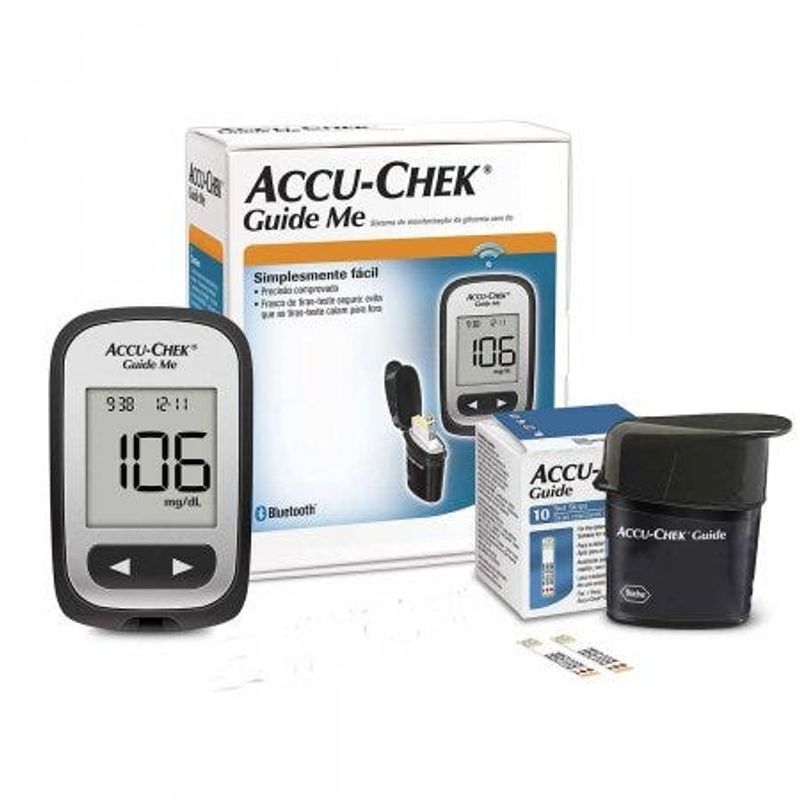 Kit-para-Controle-de-Glicemia-Accu-Chek-Guide-Me-1-Monitor---10-Tiras