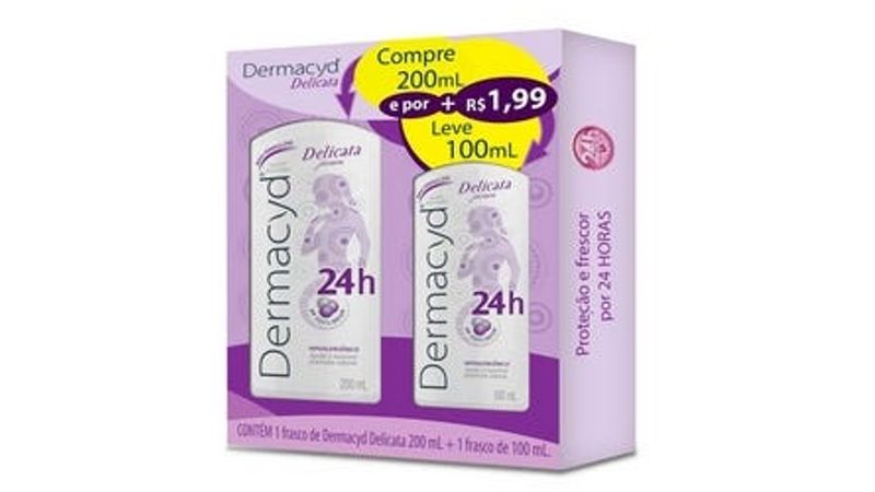 Kit Sabonete Íntimo Dermacyd Delicata 200ml + 100ml - Farma Conde