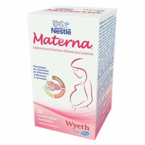Materna Nestlé Caixa 30 Comprimidos Revestidos