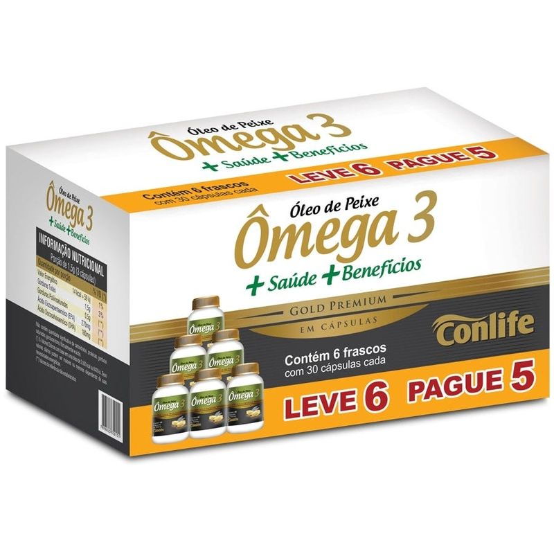 Omega-3-500mg-Conlife-30-Capsulas-Leve-6-Pague-5-Potes