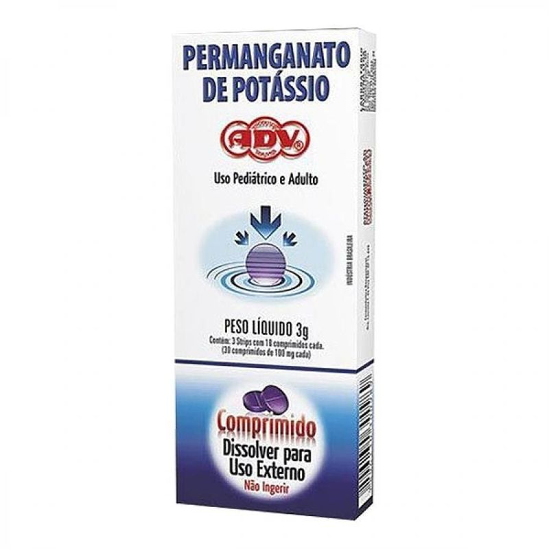 Permanganato-de-Potassio-ADV-30-Comprimidos-Soluveis-para-Banho