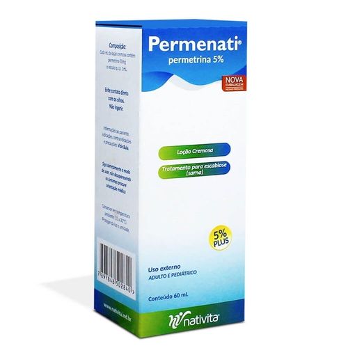 Permenati 5% Loção Tópica Frasco 60ml