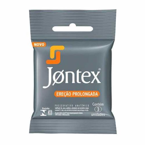 Preservativo Jontex Marathon Ereção Prolongada 3 Unidades