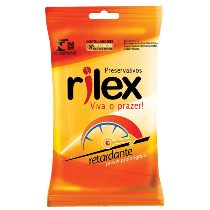 Preservativo Rilex Retardante 3 Unidades Farma Conde 7282