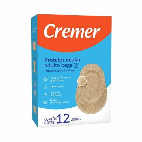 Protetor Ocular Cremer Adulto Bege 12 Unidades