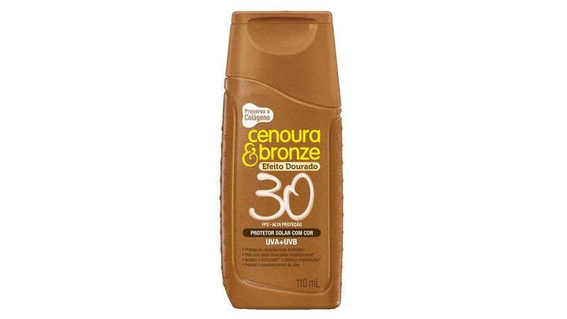 Protetor-Solar-Cenoura---Bronze-Cor-FPS30-Frasco-110ml
