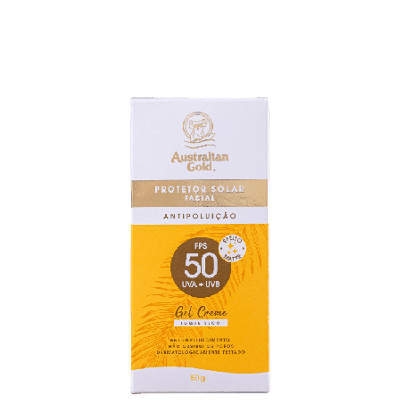 Protetor-Solar-Facial-Australian-Gold-FPS50-Gel-Creme-Antipoluicao-50g