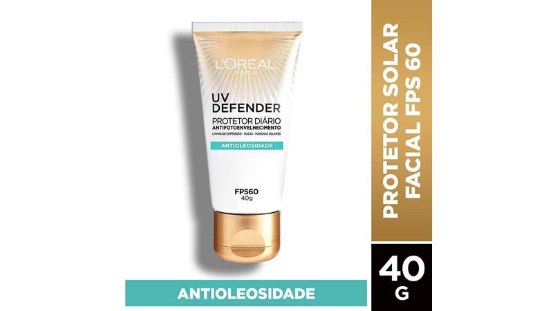 Protetor-Solar-L-Oreal-Facial-FPS60-UV-Defender-Antioleosidade-40g