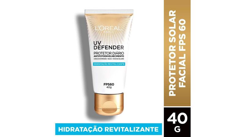 Protetor-Solar-L-Oreal-Facial-FPS60-UV-Defender-Hidratacao-40g