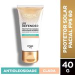 Protetor-Solar-L-Oreal-Solar-Expertise-Facial-FPS60-UV-Defender-Antioleosidade-Cor-Clara-40g