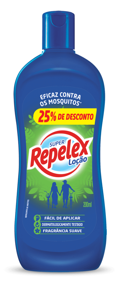 Repelente Repelex Loção Frasco 200ml Desconto 25%
