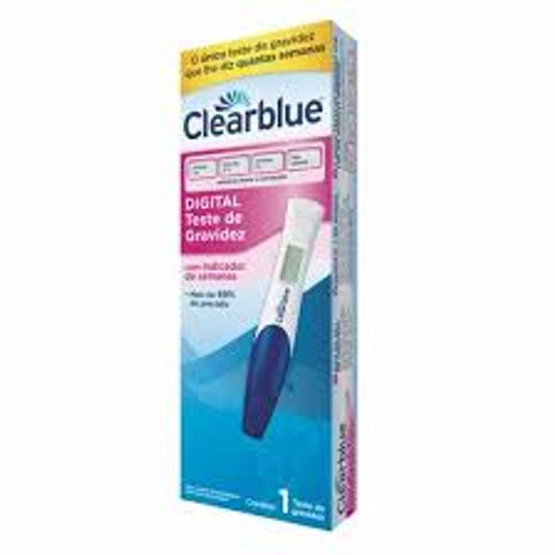 Teste De Gravidez Clearblue Indicador De Semanas 1 Unidade Farma Conde 