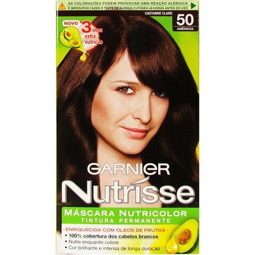 Tintura Garnier Nutrisse 50 Amêndoa Castanho Claro