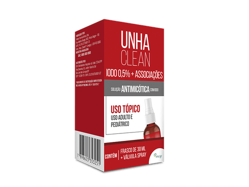Unha Clean Solução Frasco 30ml