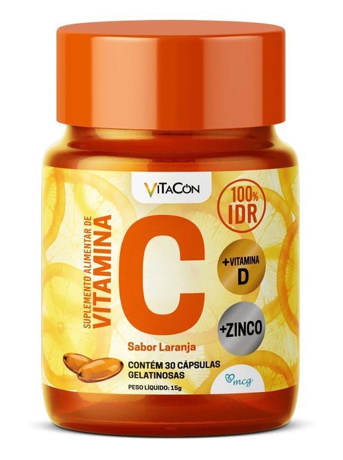 Vitacon C+D+Zinco 30 Cápsulas