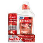 Kit-Enxaguatorio-Bucal-Colgate-Luminous-White-500ml---Creme-Dental-70g