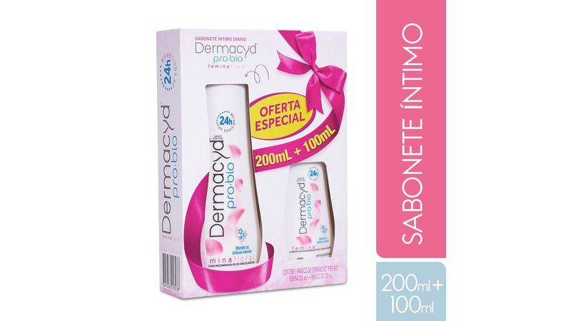 Kit Sabonete Íntimo Dermacyd Femina 200ml + 100ml - Farma Conde