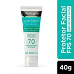 Protetor-Solar-Facial-Neutrogena-Sun-Fresh-Derm-Care-Pele-Mista-a-oleosa-sem-Cor-FPS70-40g