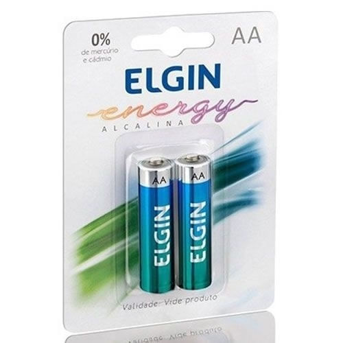 Pilha Elgin Alcalina AA 2 unidades