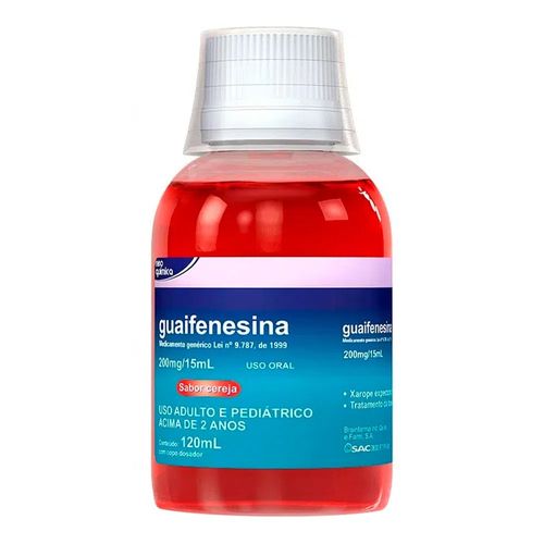 Guaifenesina 13,3mg/ml Neo Química Genérico Xarope Sabor Cereja Frasco 120ml