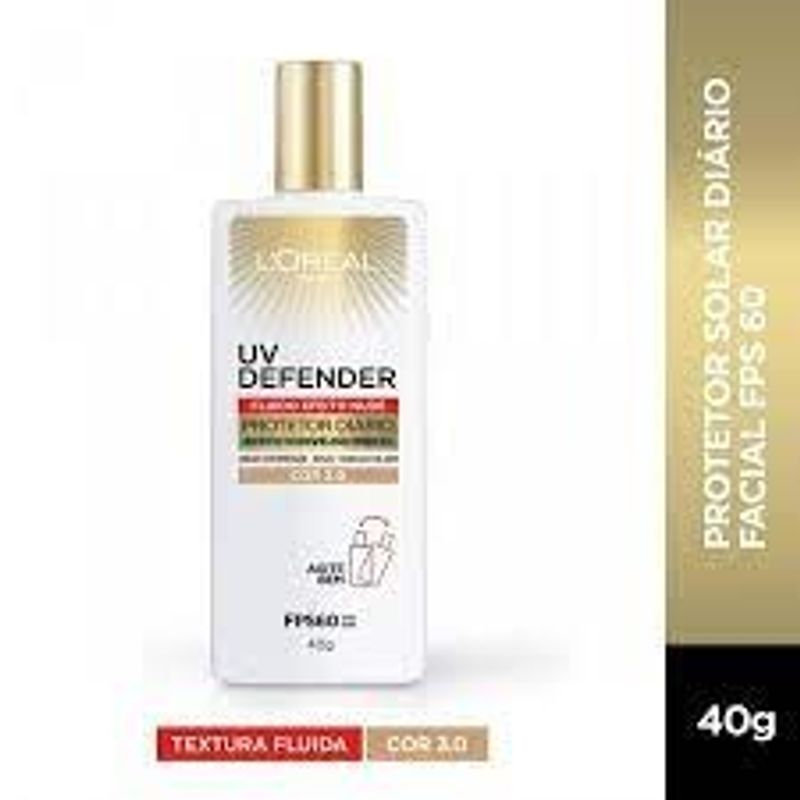 Protetor Solar L'Oréal Facial FPS60