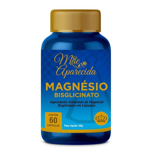 Magnésio Bisglicinato Mãe Aparecida 60 Cápsulas