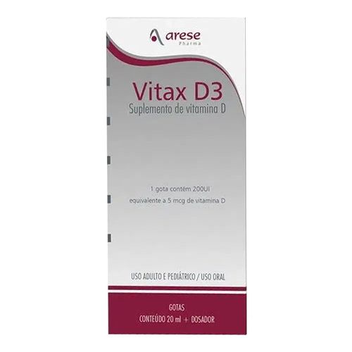 Vitax D3 200UI Gotas Frasco 20ml
