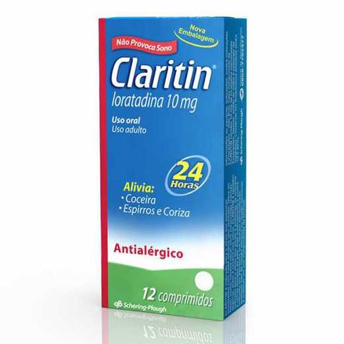 Claritin 10mg Caixa 12 Comprimidos