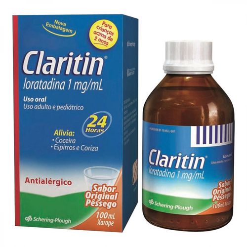 Claritin 1mg/ml Xarope Pediátrico Frasco 100ml