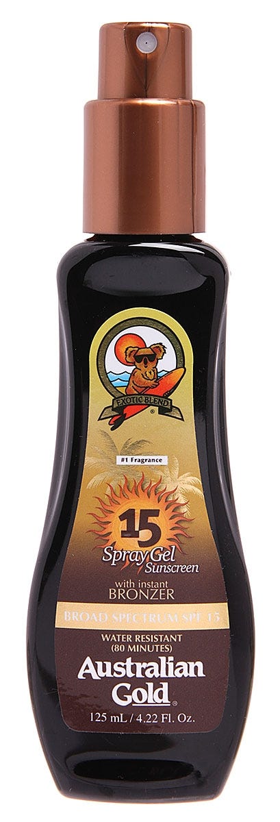 Protetor Solar Australian Gold Bronzer FPS15 Frasco 125ml