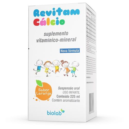 Revitam Cálcio Sabor Laranja Suspensão Frasco 225ml